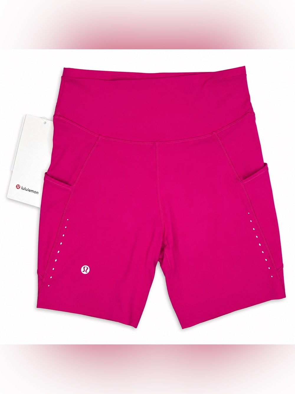 NWT Lululemon Fast & Free HR 6” Shorts Pink Flare Size Rare